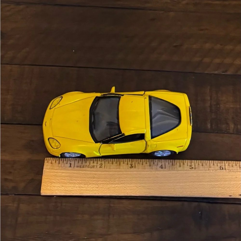 Chevy Corvette Yellow 5 inch Toy Car
